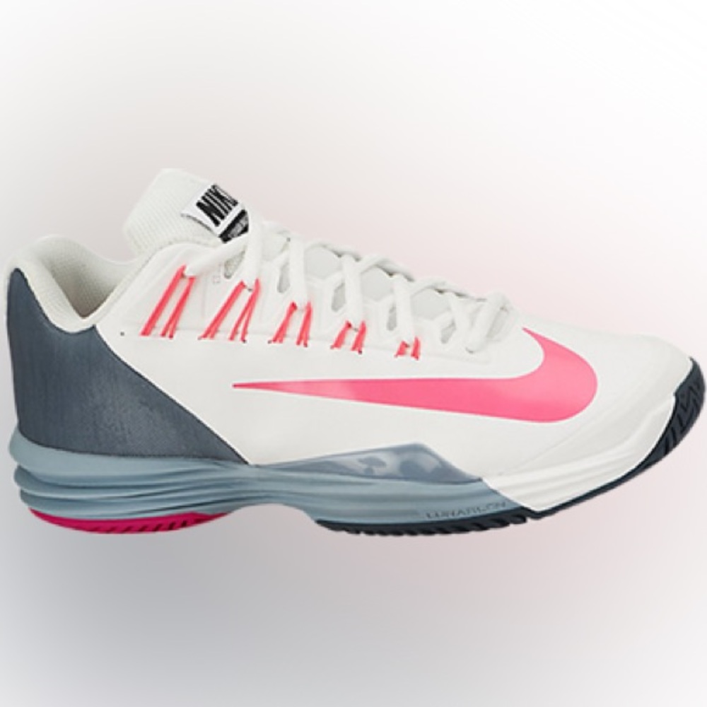 Nike Lunar Ballistec pink and white sneakers, 2014 model, size 7.5